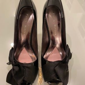 Paris Hilton peep-toe pump